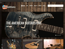 Tablet Screenshot of americanguitarstore.com
